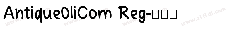 Antique0liCom Reg字体转换
